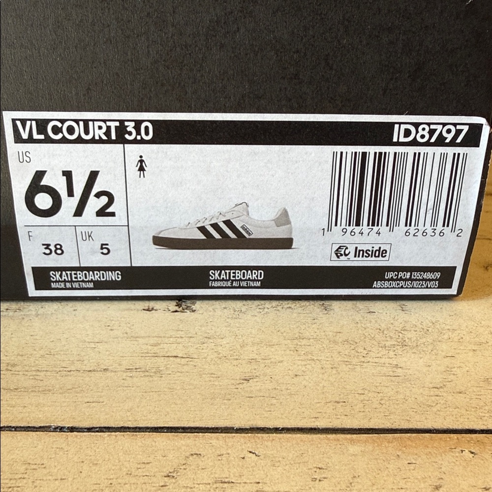 Adidas Women’s VL Court 3.0 Sneakers - Picture 13 of 15